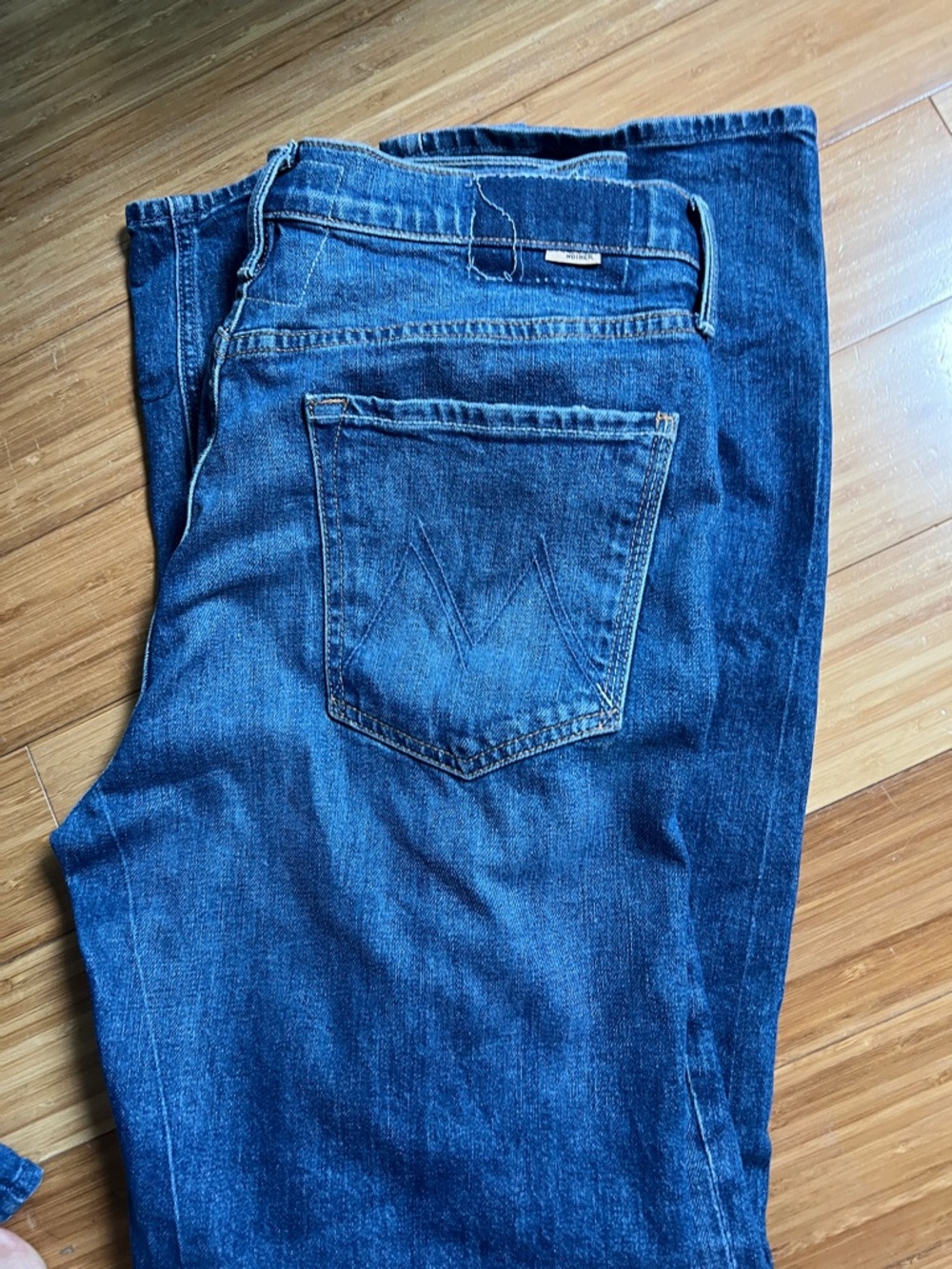 Mother  Blue Denim Jeans